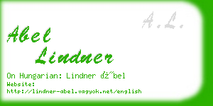 abel lindner business card